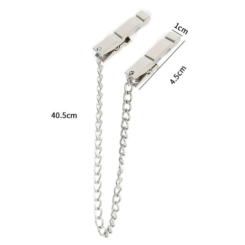 0425M  Mini Metal Stainless Steel Clothes Pins Nipple Clamps