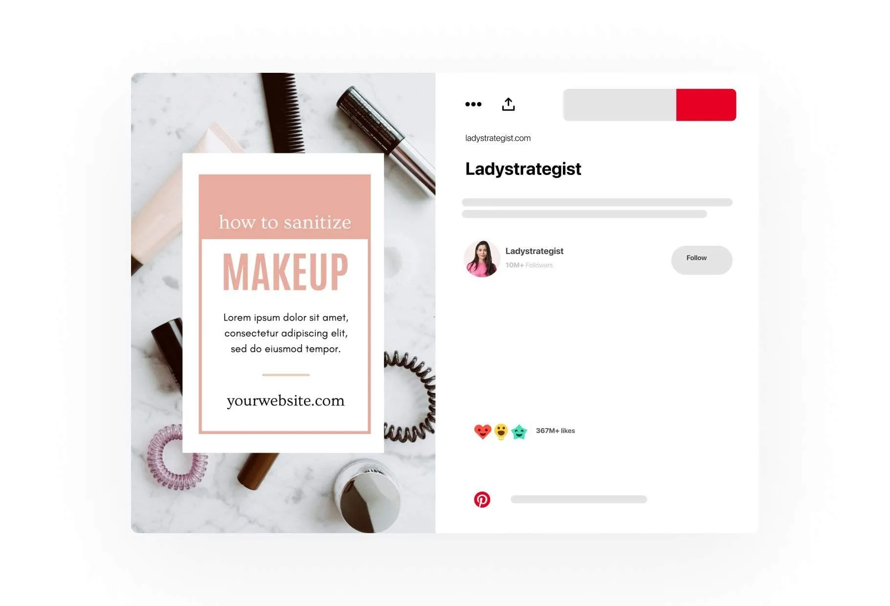 14 Modern Pinterest Templates for Bloggers and Coaches in All Industries Editable Canva Template Pack 04