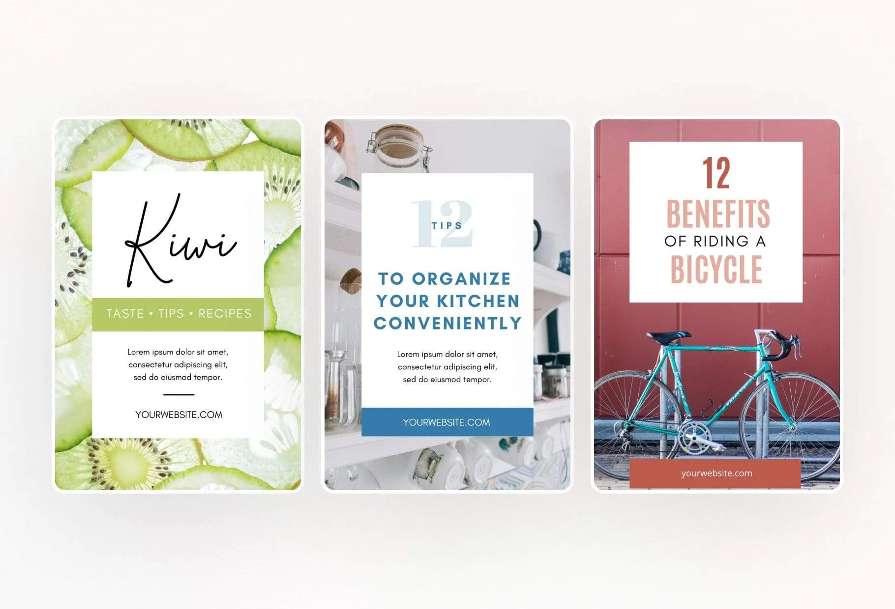 14 Modern Pinterest Templates for Bloggers and Coaches in All Industries Editable Canva Template Pack 04