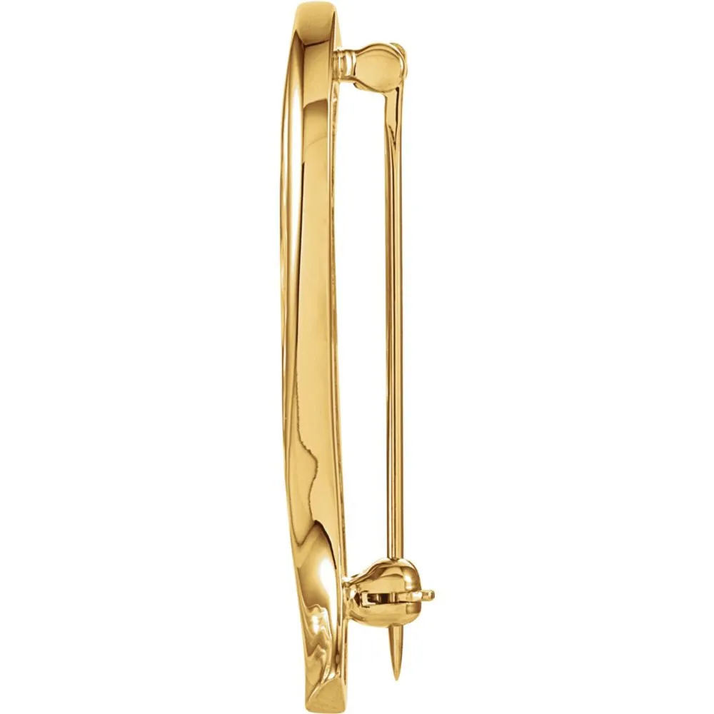 14k Yellow Gold Fashion Brooch