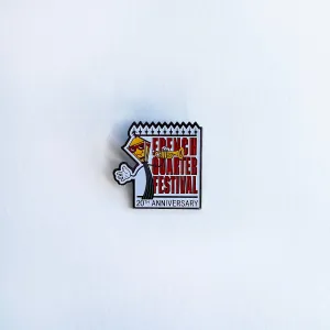 20th Anniversary French Quarter Festival Lapel Pin