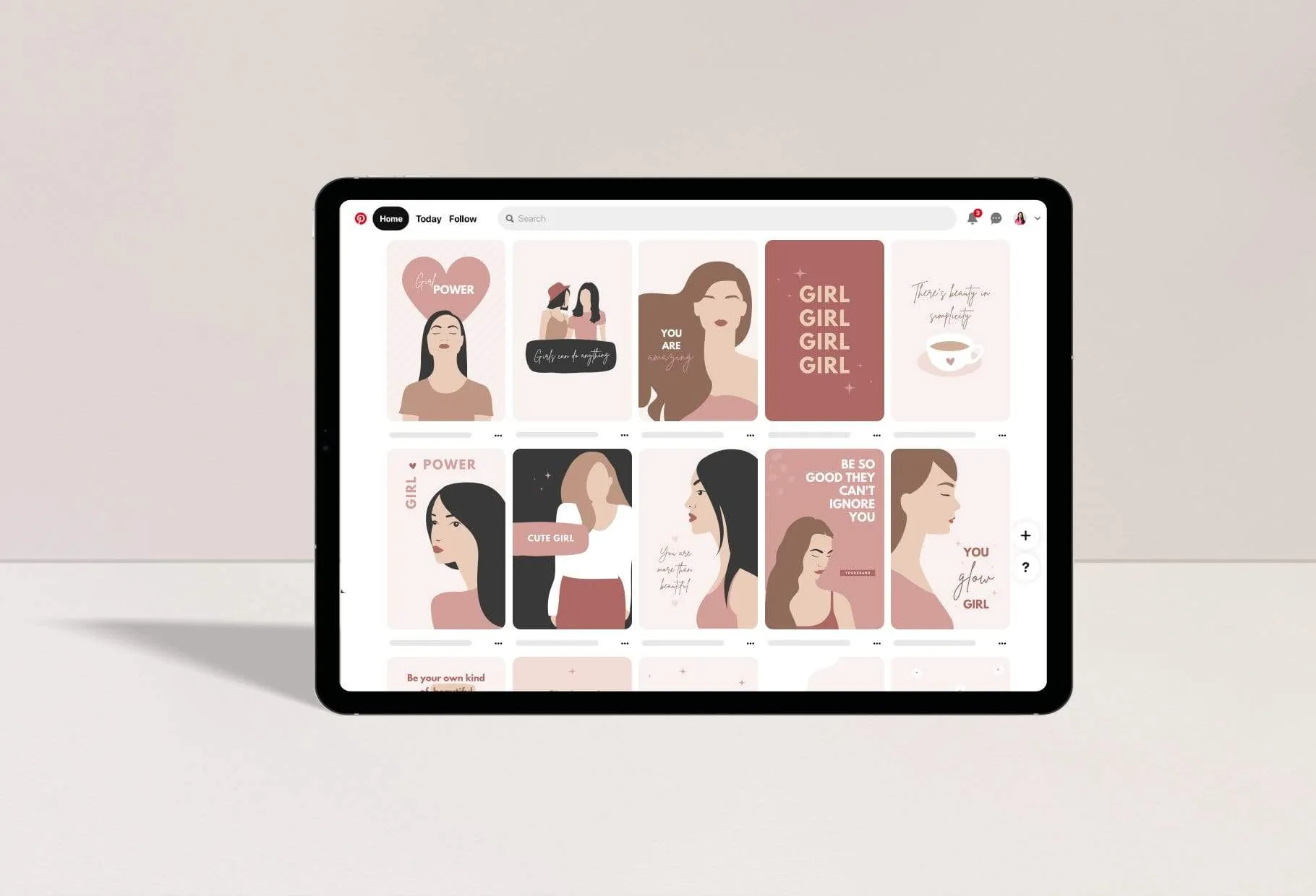 30 Girl Boss Pins Editable Canva Templates