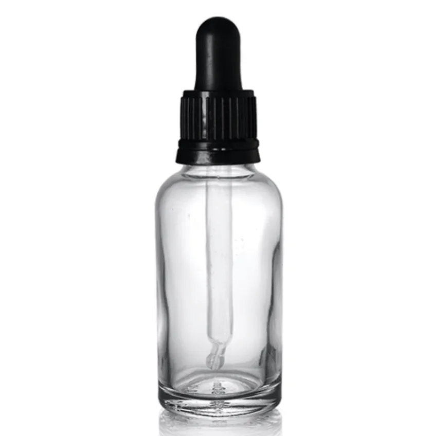 50ml Clear Glass Dropper Bottle and Glass Pipette