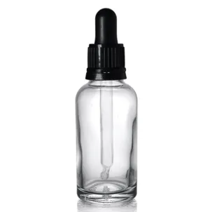 50ml Clear Glass Dropper Bottle and Glass Pipette