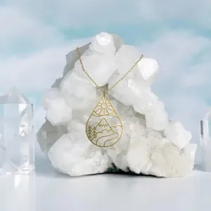 A Tea Leaf - Necklace - Sun Mountain (Gold) #ATL-RB-N-3