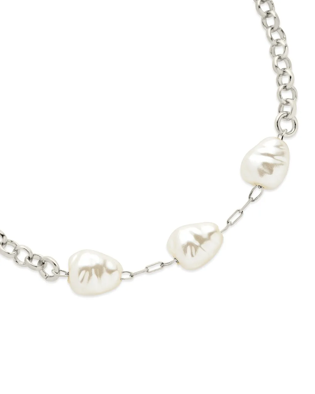 Allie Stationed Pearl Anklet