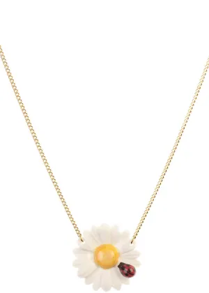 And Mary Ladybug in Daisy Necklace White