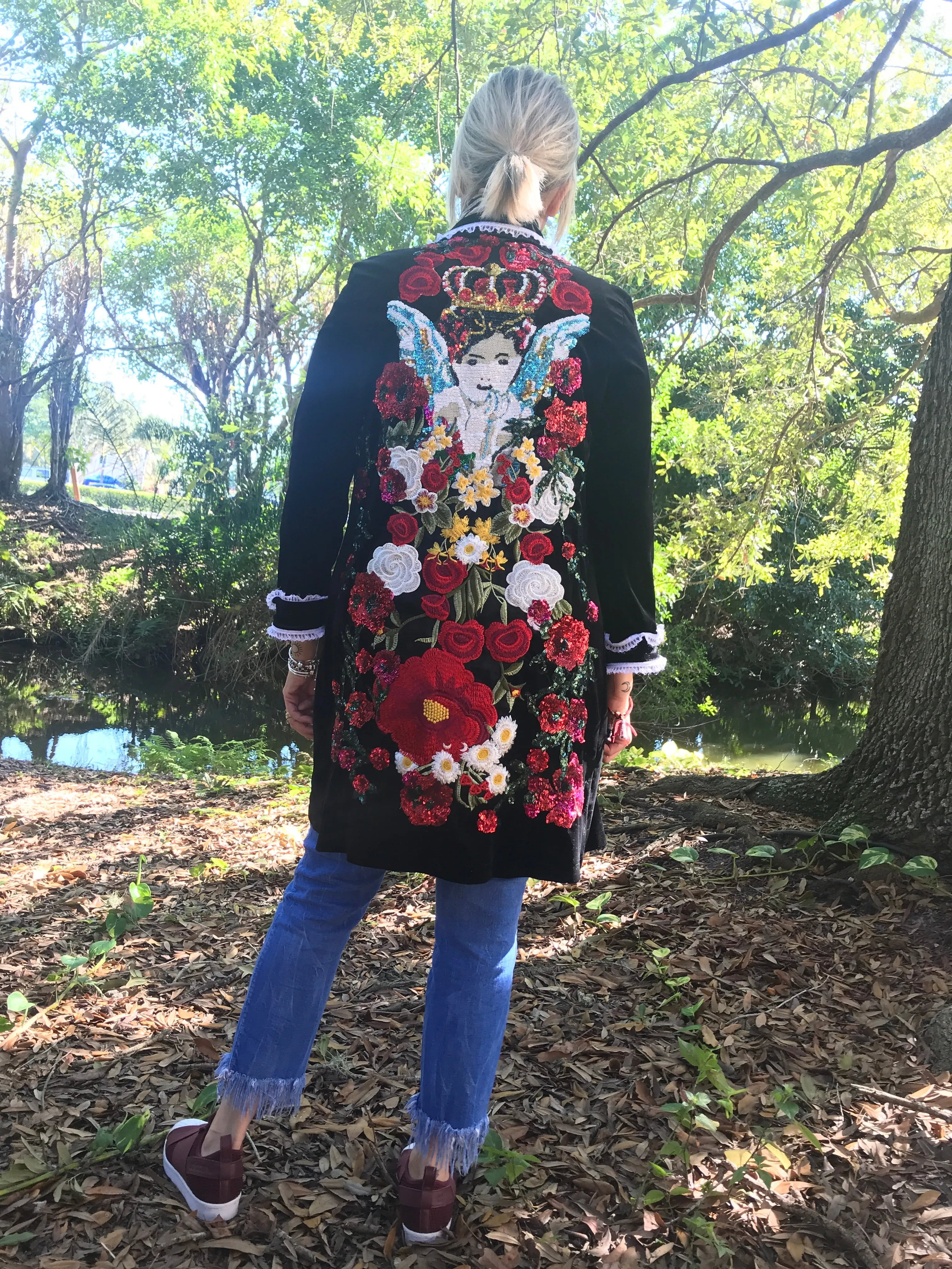 Angels Royal Love velvet Blazer