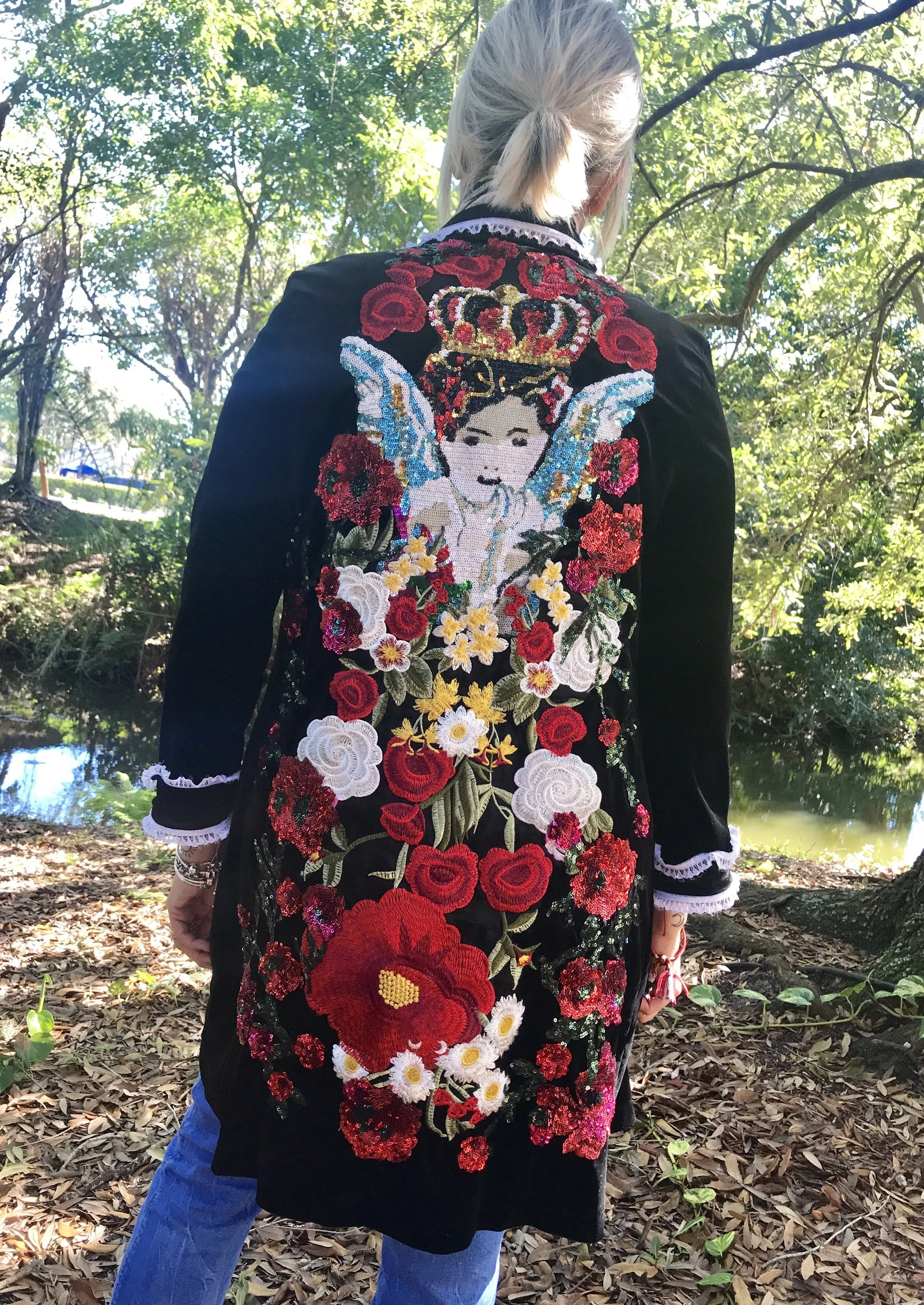 Angels Royal Love velvet Blazer