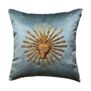 Antique Ecclesiastic Gold and Silver Embroidery (#E100823 | 17 1/2 x 17 1/2")