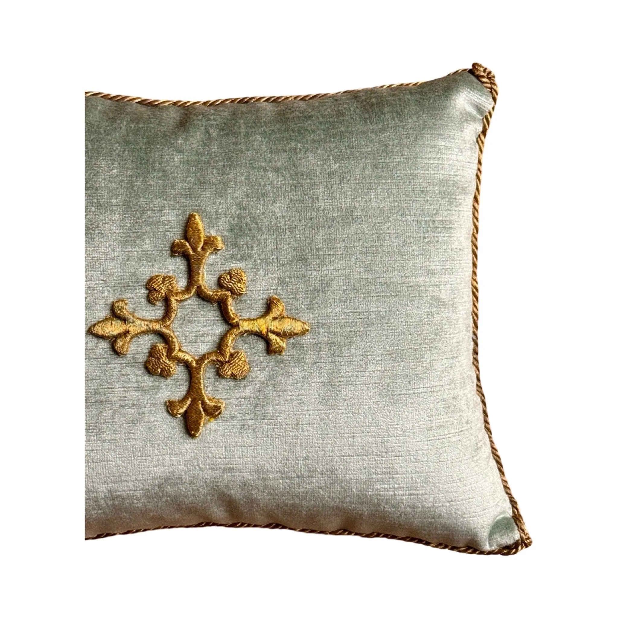 Antique Ecclesiastic Metallic Gold Embroidery (#E073124 | 9.5 x 11.5")