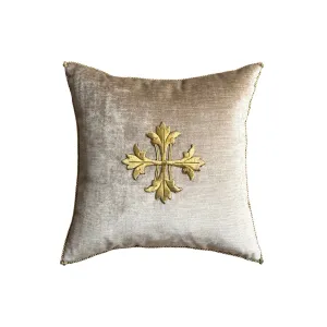 Antique Ecclesiastic Metallic Gold Embroidery (#E102524 | 14 x 14")