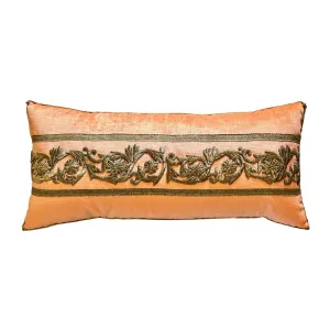Antique Egyptian or Syrian Raised Gold Metallic Embroidery (#E091624 | 13 x 27.5")