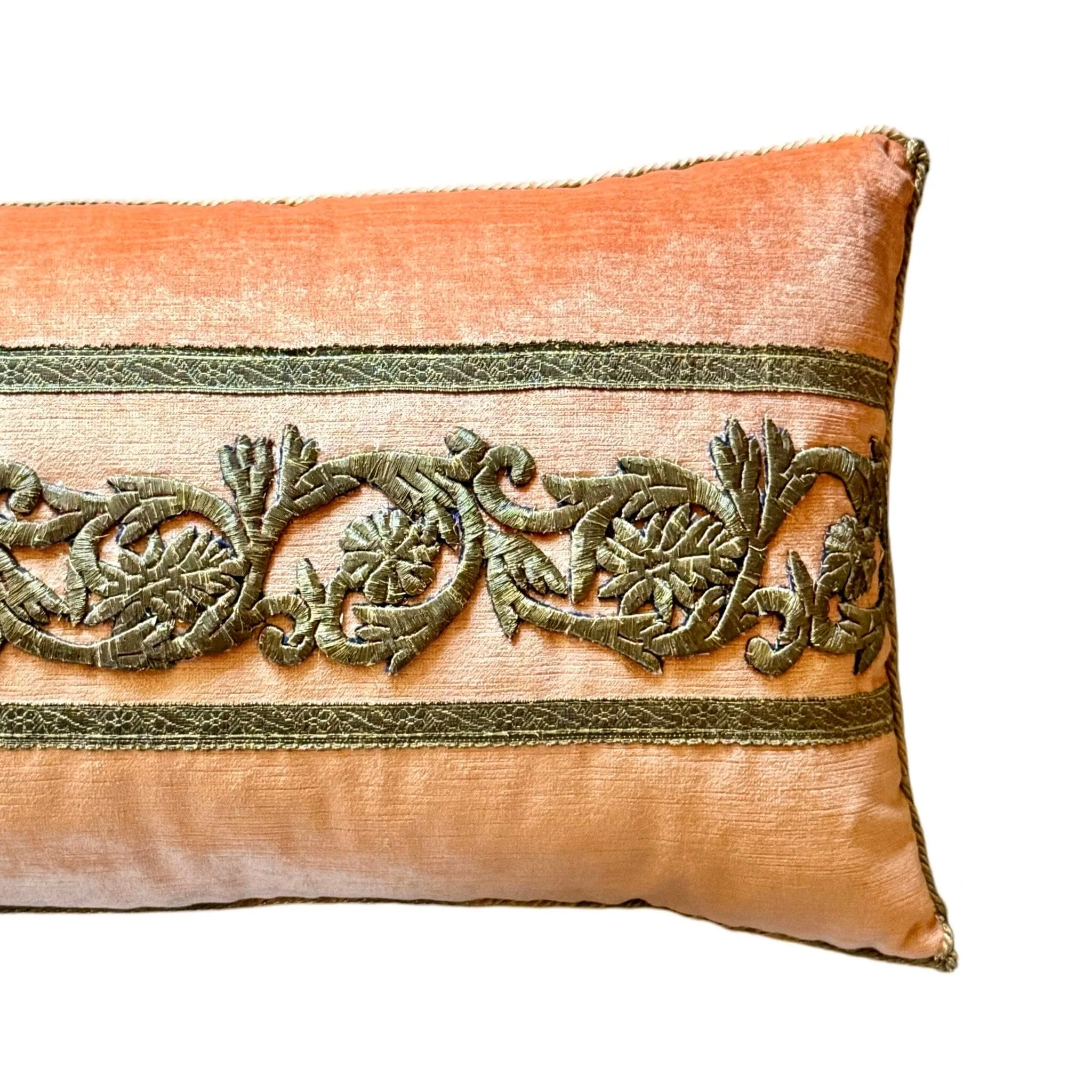 Antique Egyptian or Syrian Raised Gold Metallic Embroidery (#E091624 | 13 x 27.5")