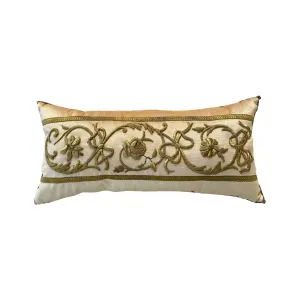 Antique European Raised Gold Metallic Embroidery (#E062924 | 12.5 x 26")