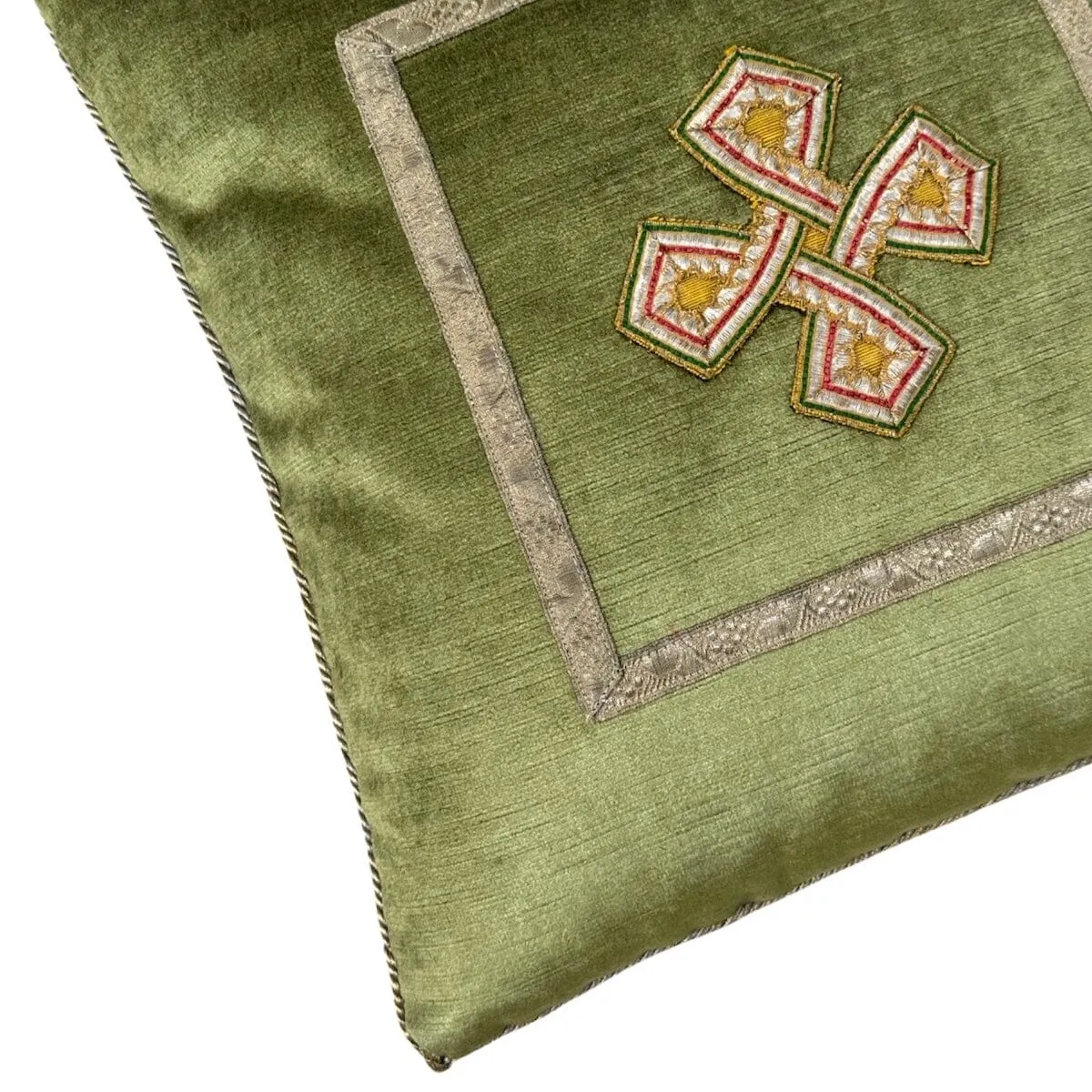 Antique Italian Ribbon Work  (#E110723A&B | 15 x 15")