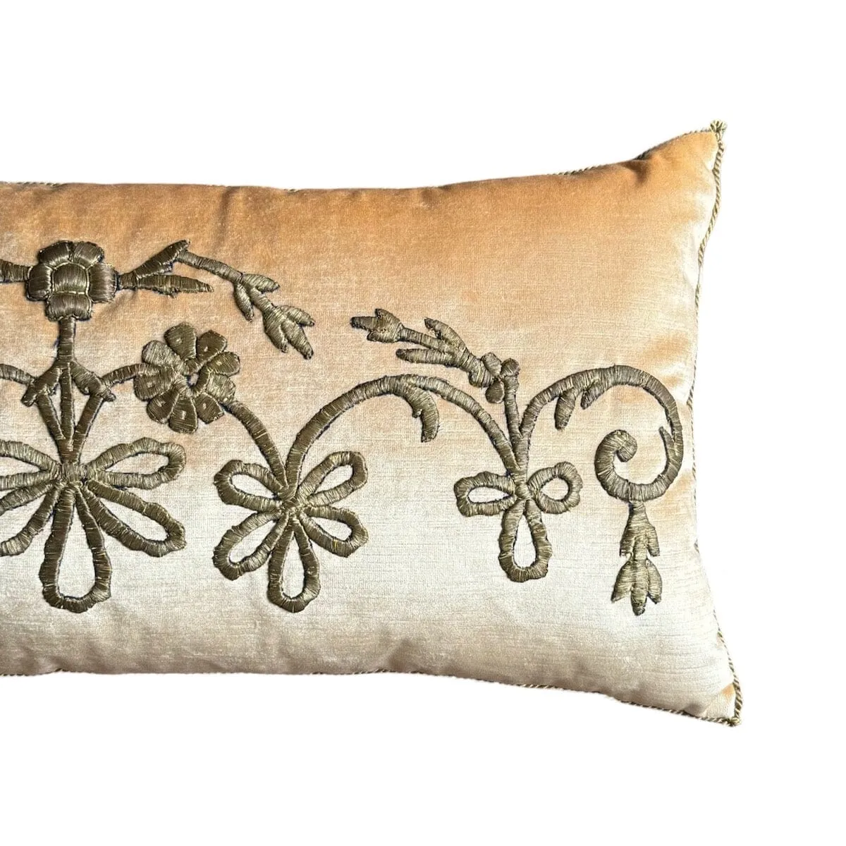 Antique Ottoman Empire Gold Metallic Embroidery (#E030124 | 15 x 31")