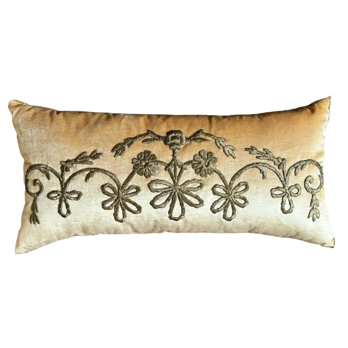 Antique Ottoman Empire Gold Metallic Embroidery (#E030124 | 15 x 31")