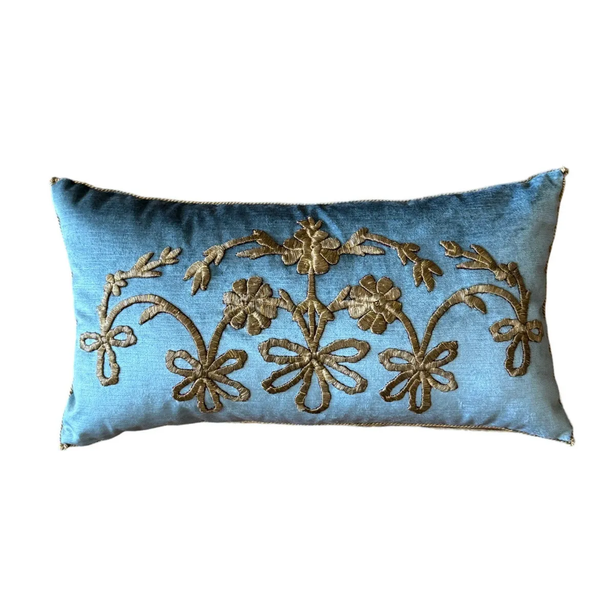 Antique Ottoman Empire Gold Metallic Embroidery (#E030524 | 13 x 24")
