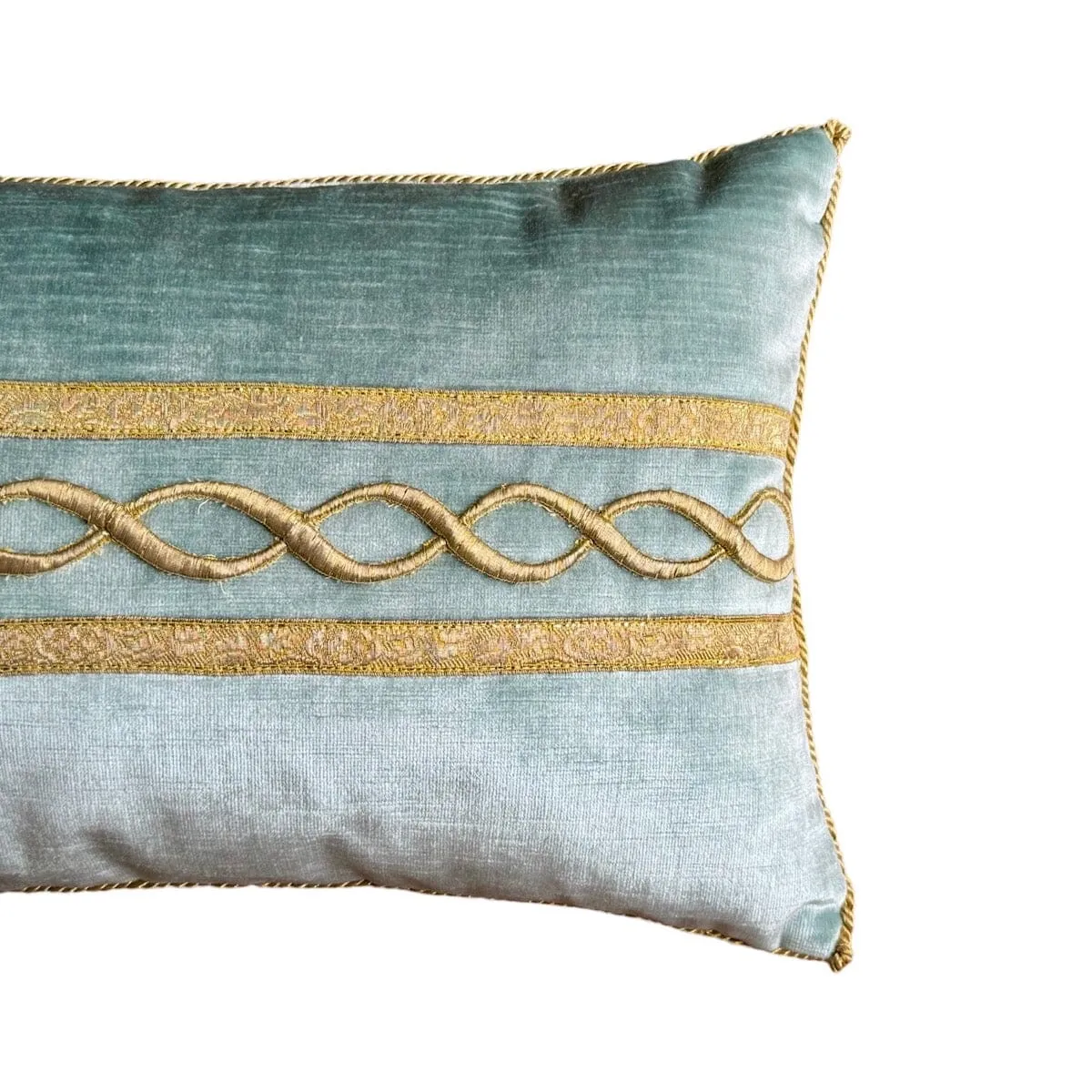 Antique Ottoman Empire Gold Metallic Embroidery (#E031924 | 12 x 22")