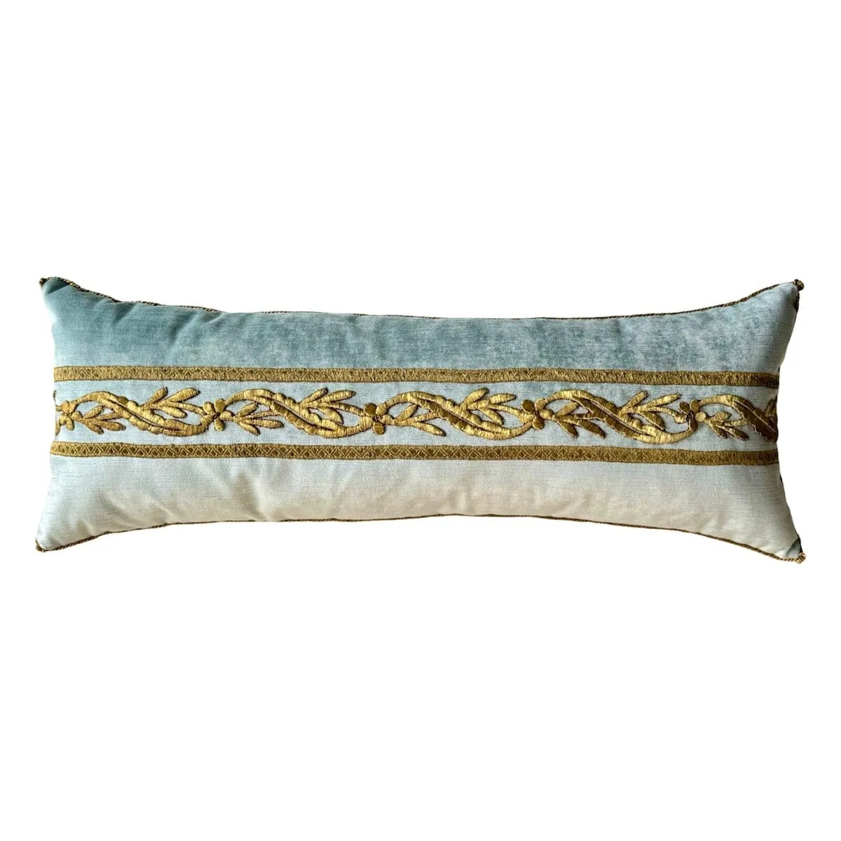 Antique Ottoman Empire Gold Metallic Embroidery (#E040224 | 12 x 32")