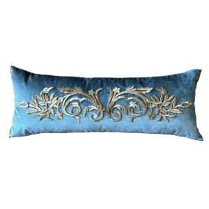 Antique Ottoman Empire Raised Champagne Gold Metallic Embroidery (#E102523 | 12 x 30")