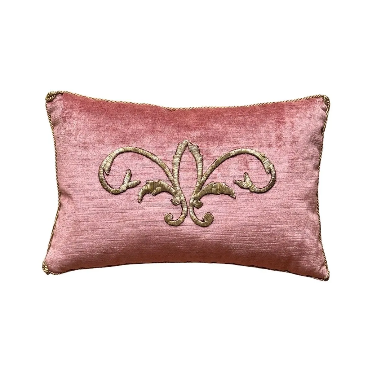 Antique Ottoman Empire Raised Gold Metallic Embroidery (#E020624A&B | 11 x 16")