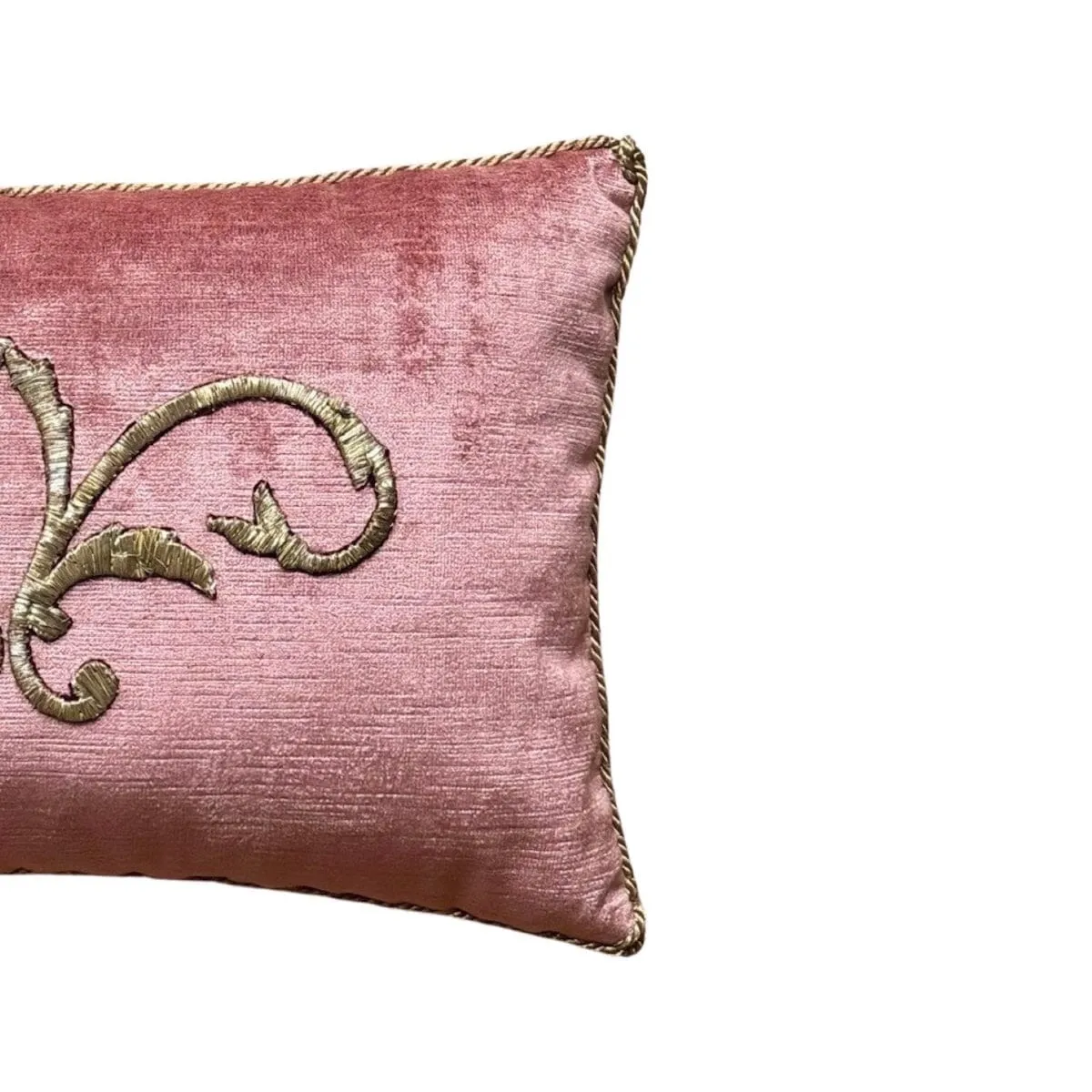 Antique Ottoman Empire Raised Gold Metallic Embroidery (#E020624A&B | 11 x 16")