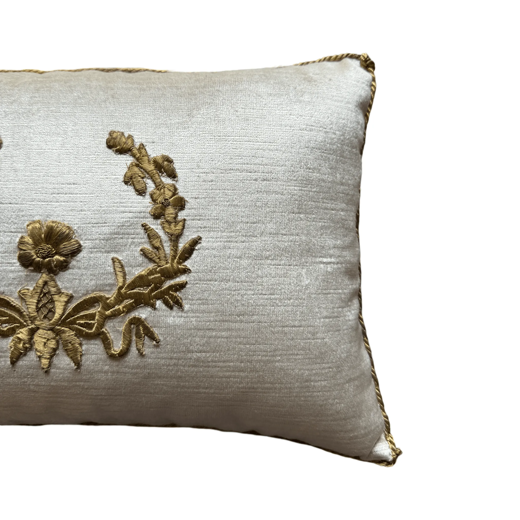 Antique Ottoman Empire  Raised Gold Metallic Embroidery (#E072824 | 11 x  16")