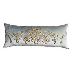 Antique Ottoman Empire Raised Gold Metallic Embroidery (#E080924 | 14.5 x 36")