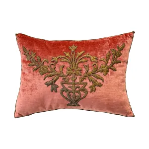 Antique Ottoman Empire Raised Metallic Embroidery (#E102823A&B | 14 x 19")