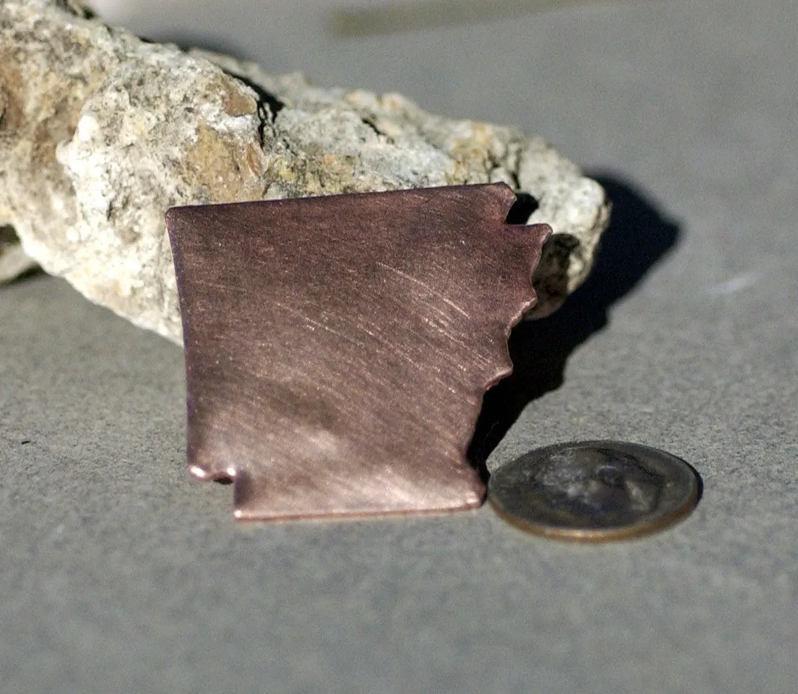 Arkansas State Blanks Cutout for Enameling Metalworking Stamping Texturing- Variety of Metals
