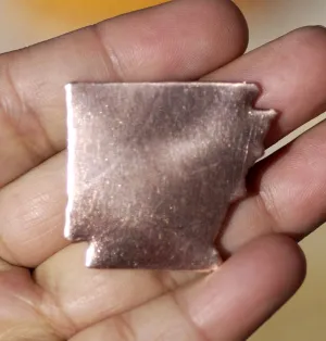 Arkansas State Blanks Cutout for Enameling Metalworking Stamping Texturing- Variety of Metals