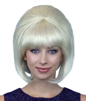 Beehive Blonde Wig 1950's to 1960's Costume Accessory