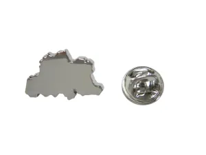 Belgium Map Shape Lapel Pin