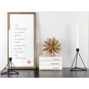 Black Geometric Candlestick Holders (Case of 24)