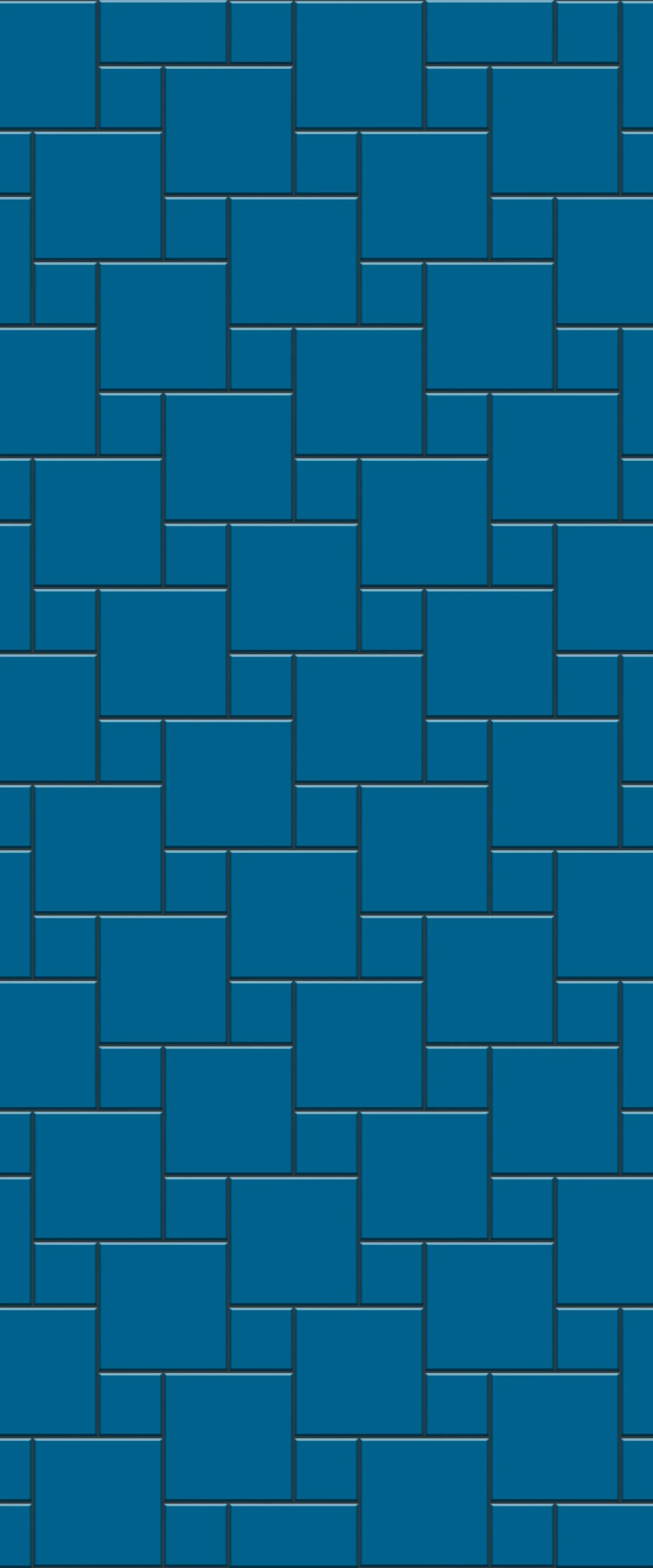 Blue Pin Wheel Tile Acrylic Shower Wall Panel 2440mm x 1220mm (3mm Thick)
