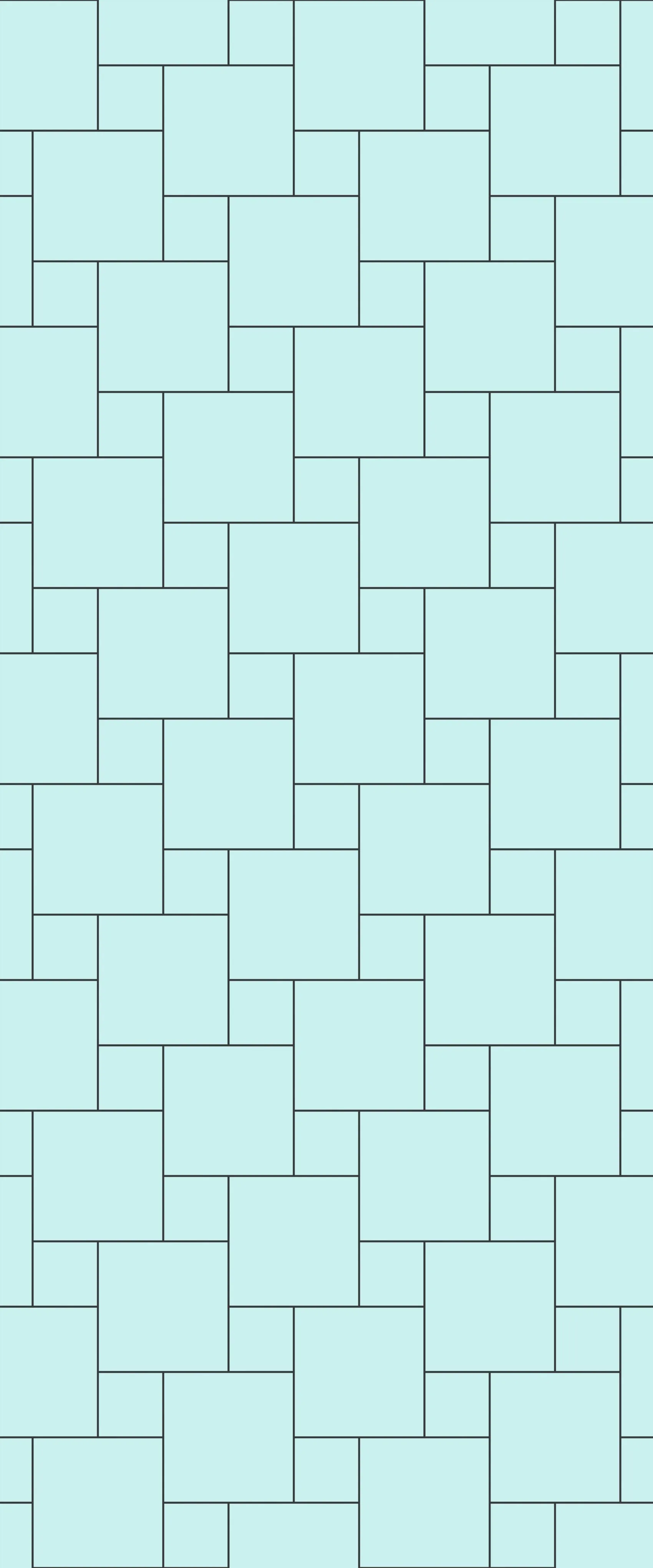 Blue Pin Wheel Tile Acrylic Shower Wall Panel 2440mm x 1220mm (3mm Thick)