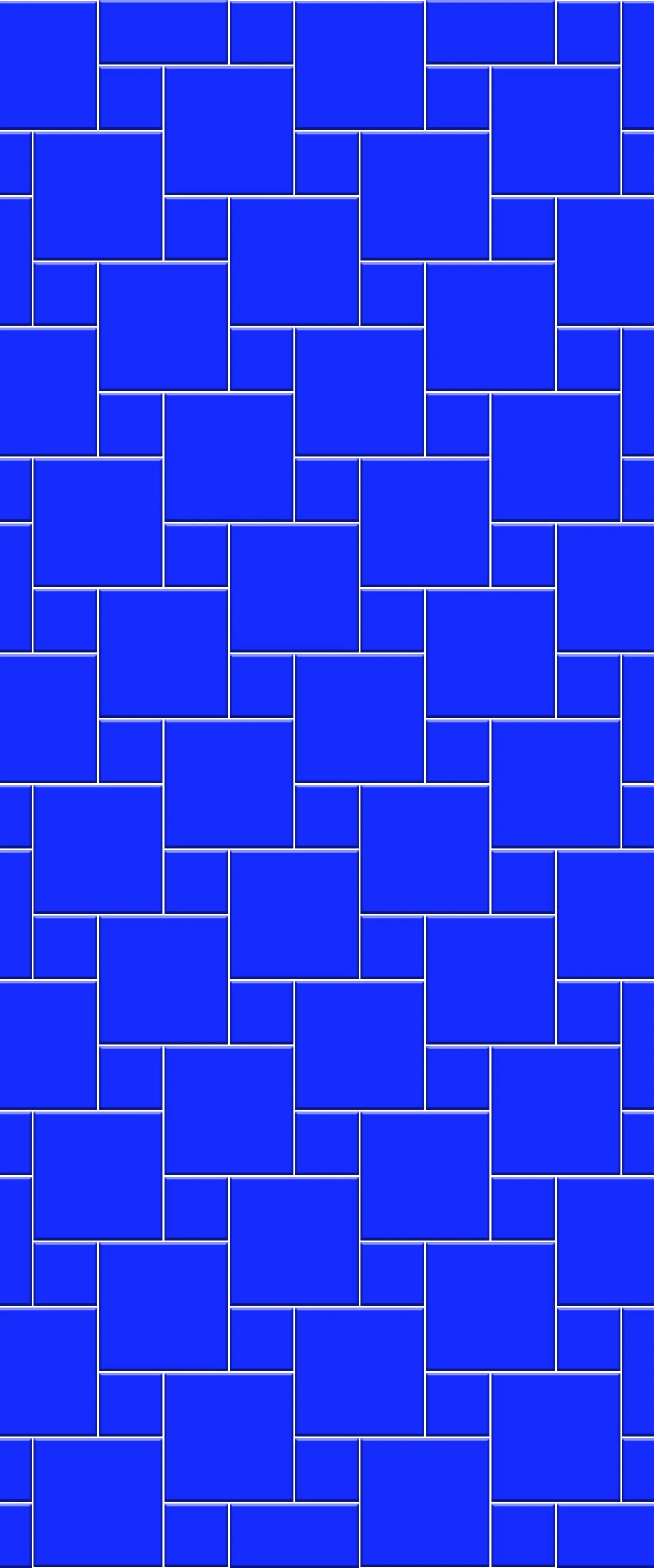 Blue Pin Wheel Tile Acrylic Shower Wall Panel 2440mm x 1220mm (3mm Thick)