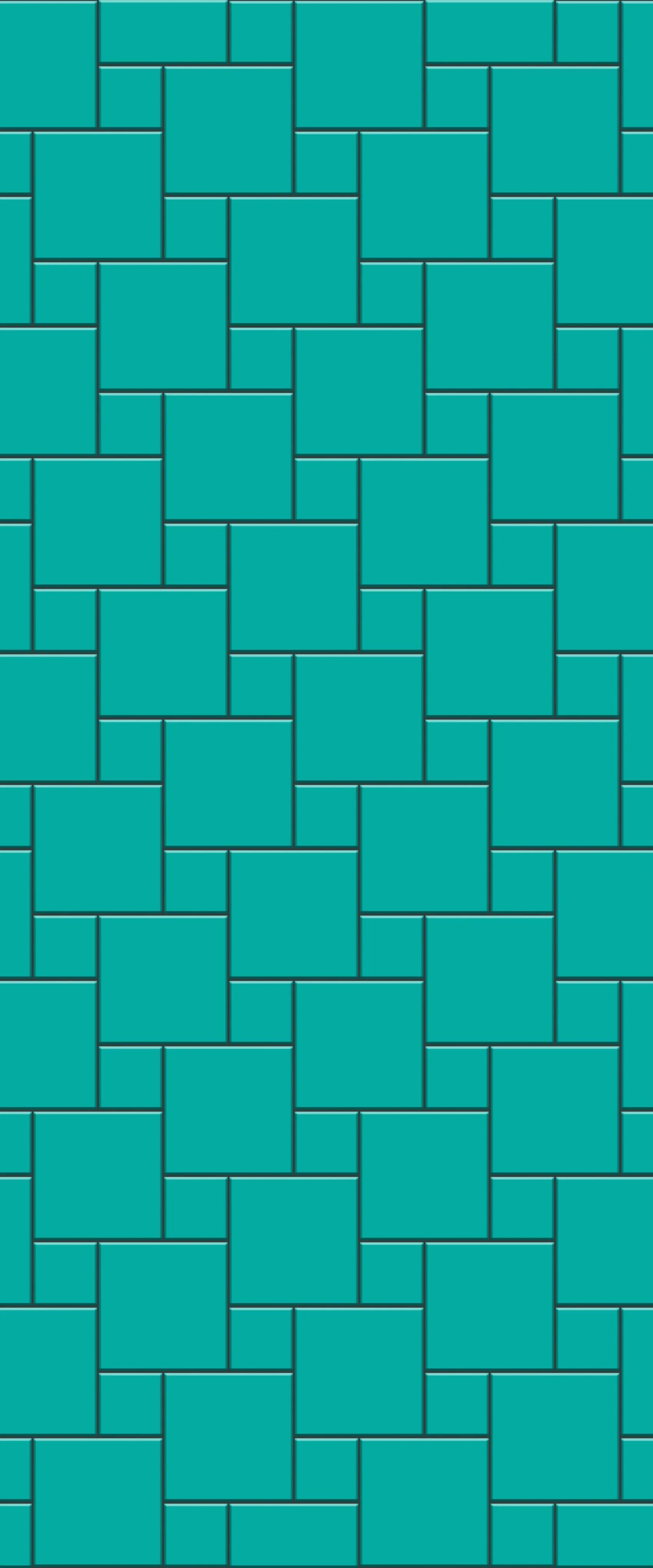 Blue Pin Wheel Tile Acrylic Shower Wall Panel 2440mm x 1220mm (3mm Thick)