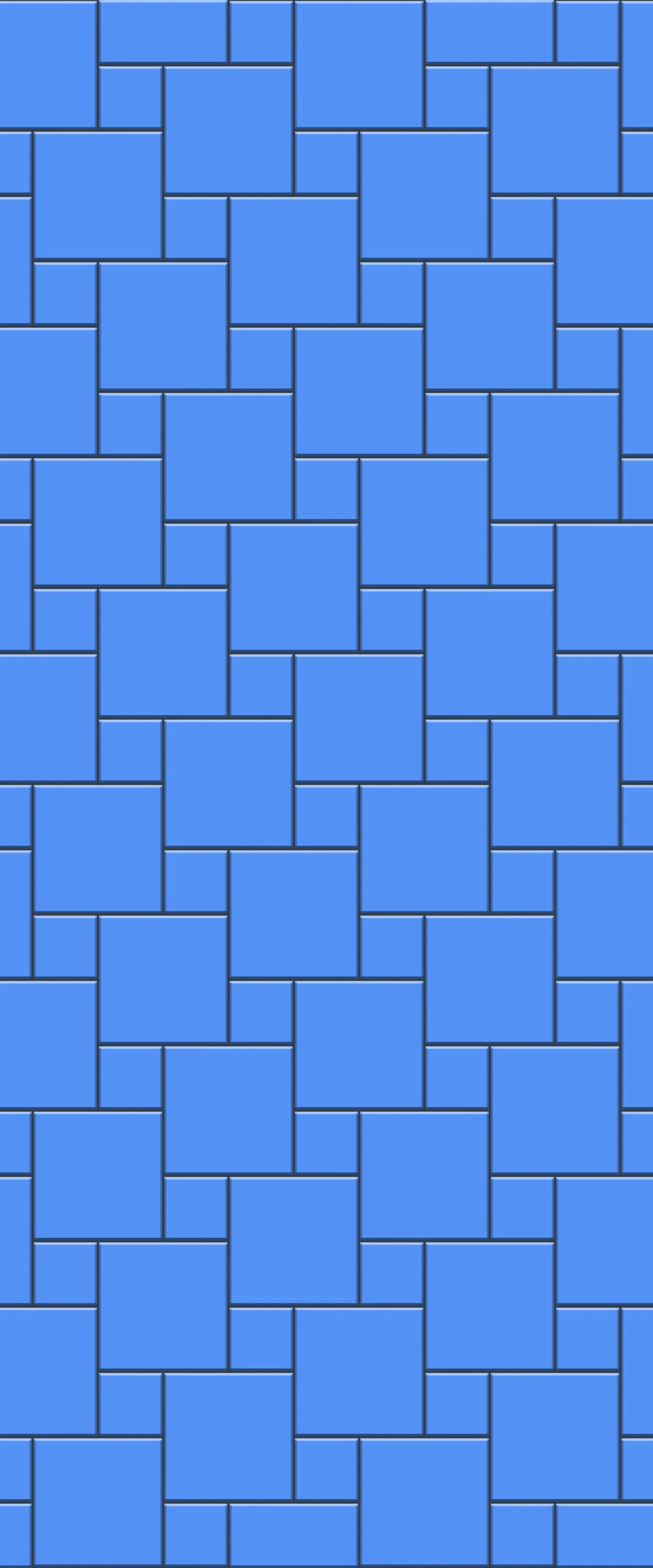 Blue Pin Wheel Tile Acrylic Shower Wall Panel 2440mm x 1220mm (3mm Thick)