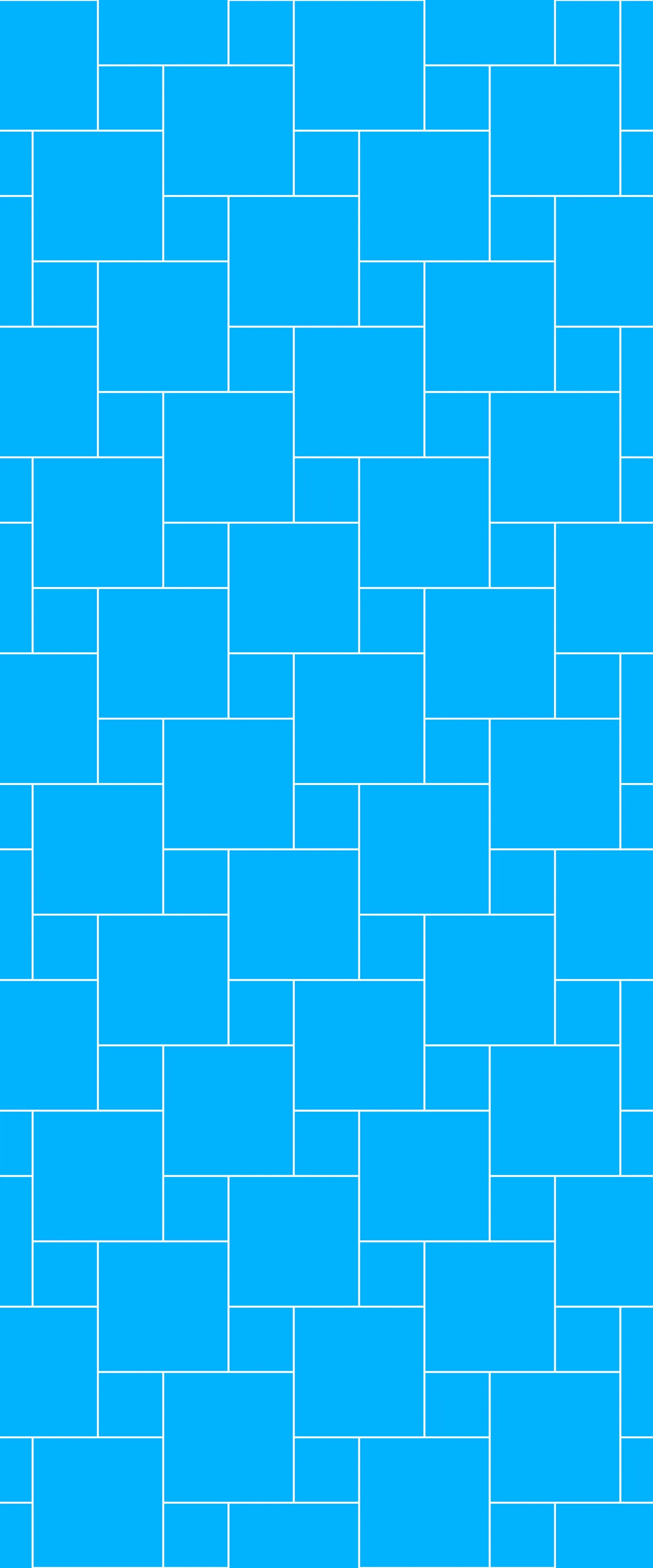 Blue Pin Wheel Tile Acrylic Shower Wall Panel 2440mm x 1220mm (3mm Thick)