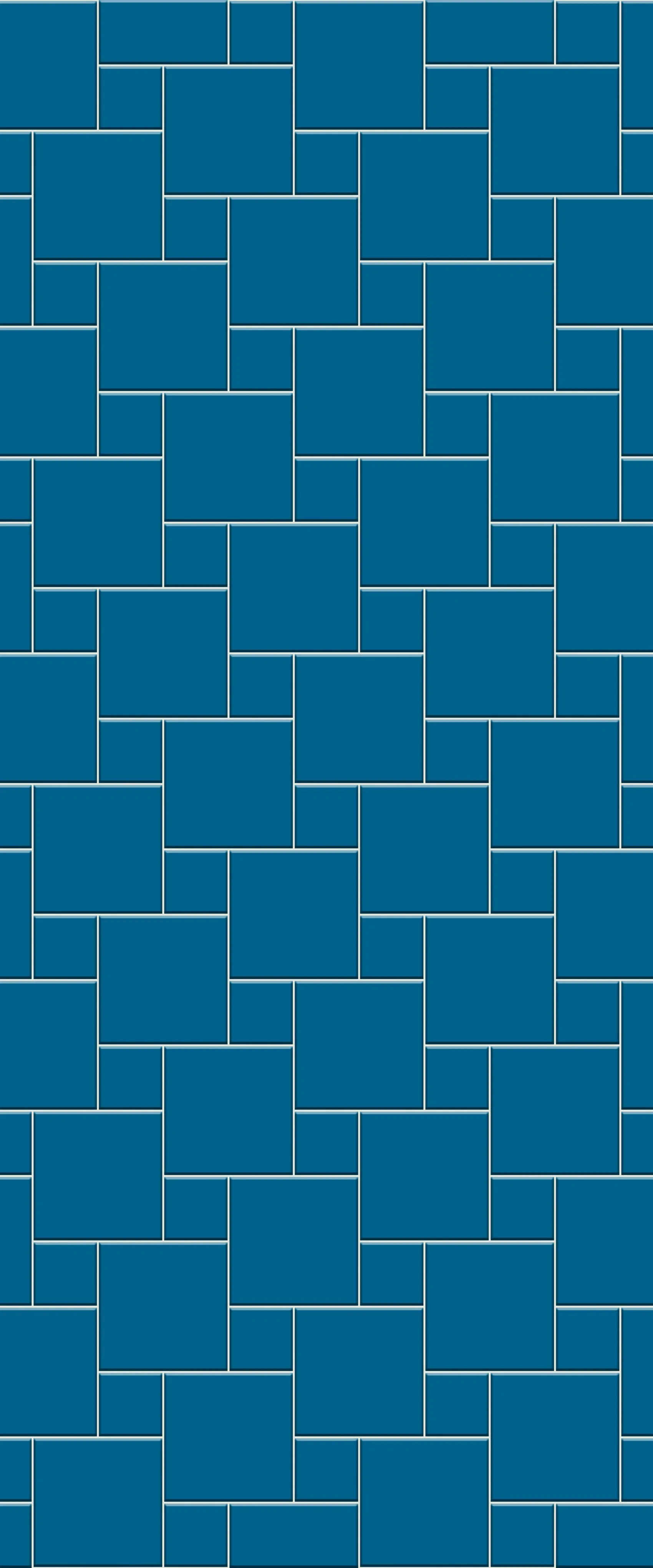 Blue Pin Wheel Tile Acrylic Shower Wall Panel 2440mm x 1220mm (3mm Thick)