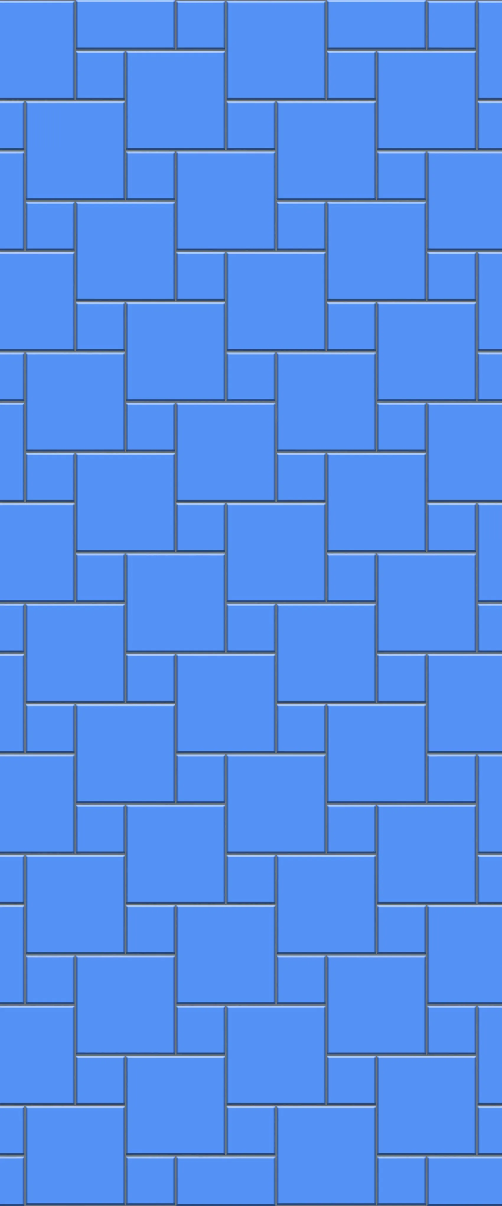 Blue Pin Wheel Tile Acrylic Shower Wall Panel 2440mm x 1220mm (3mm Thick)