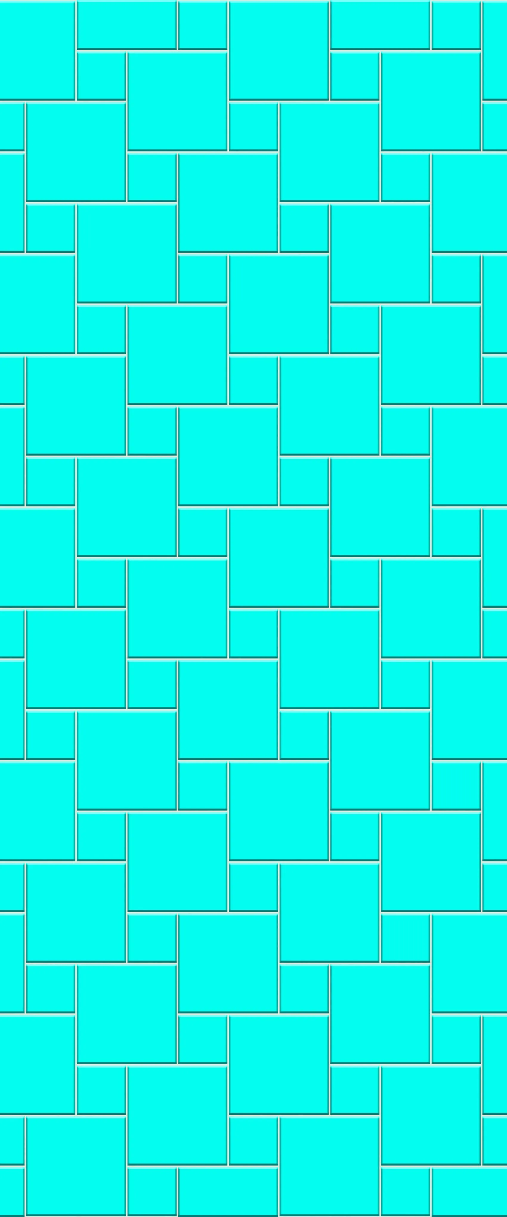 Blue Pin Wheel Tile Acrylic Shower Wall Panel 2440mm x 1220mm (3mm Thick)
