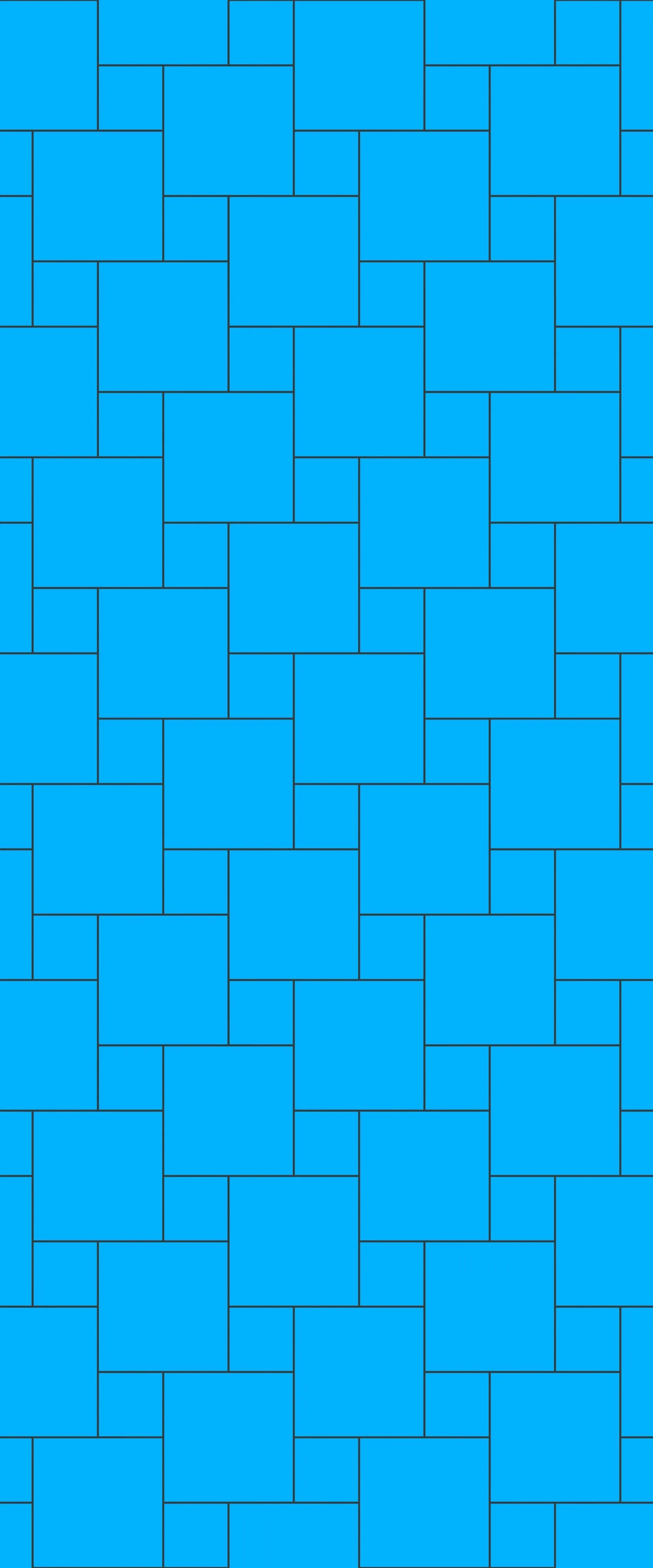 Blue Pin Wheel Tile Acrylic Shower Wall Panel 2440mm x 1220mm (3mm Thick)