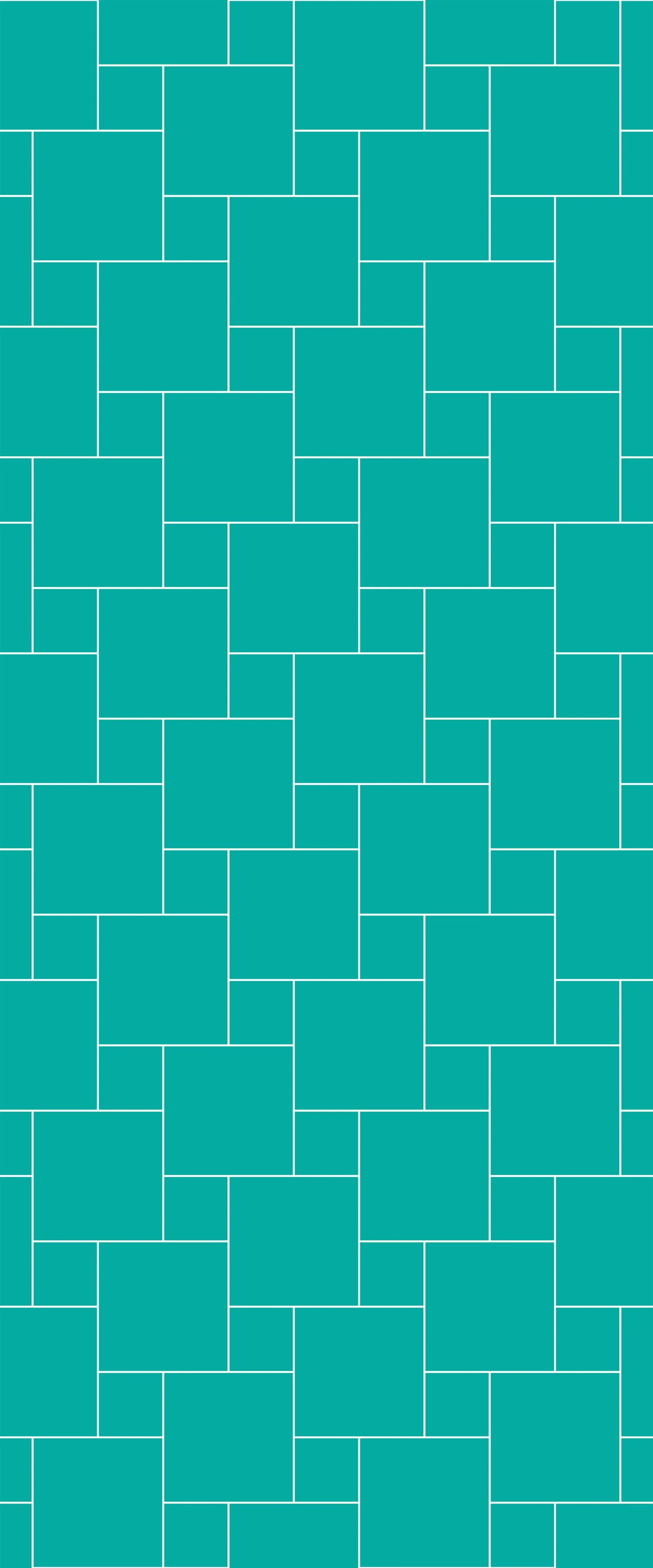 Blue Pin Wheel Tile Acrylic Shower Wall Panel 2440mm x 1220mm (3mm Thick)