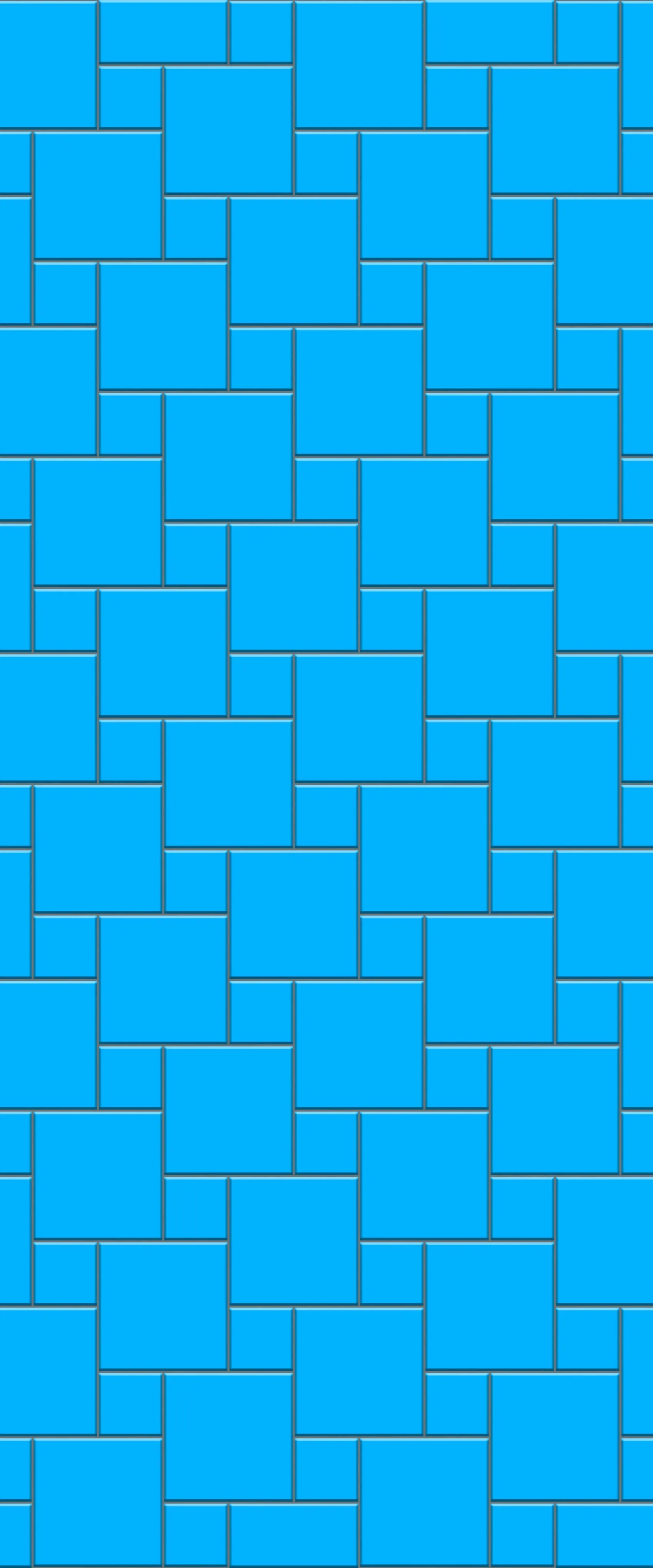 Blue Pin Wheel Tile Acrylic Shower Wall Panel 2440mm x 1220mm (3mm Thick)