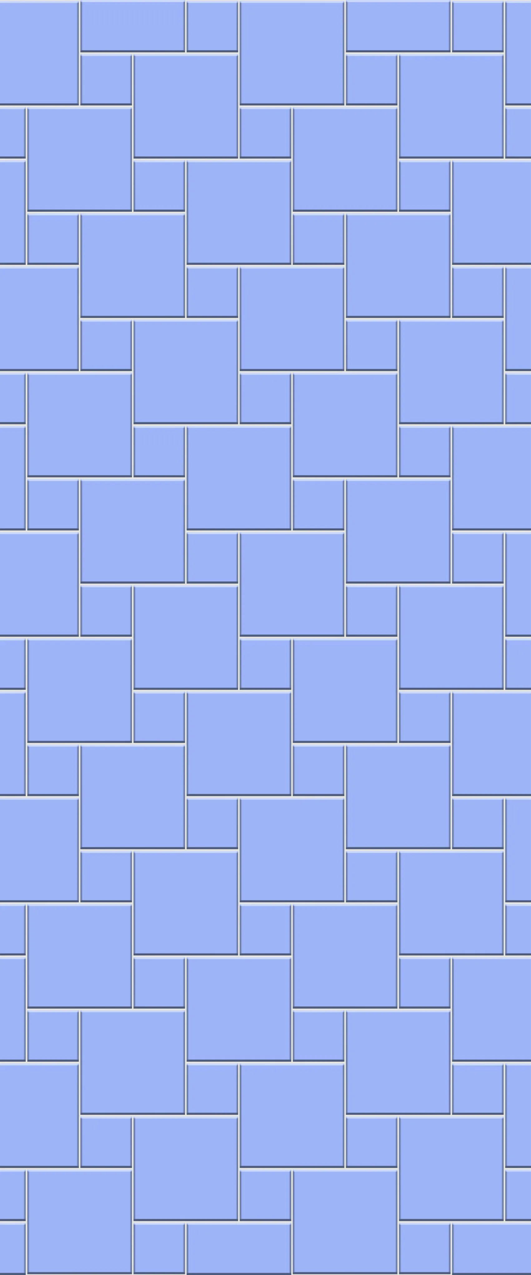 Blue Pin Wheel Tile Acrylic Shower Wall Panel 2440mm x 1220mm (3mm Thick)