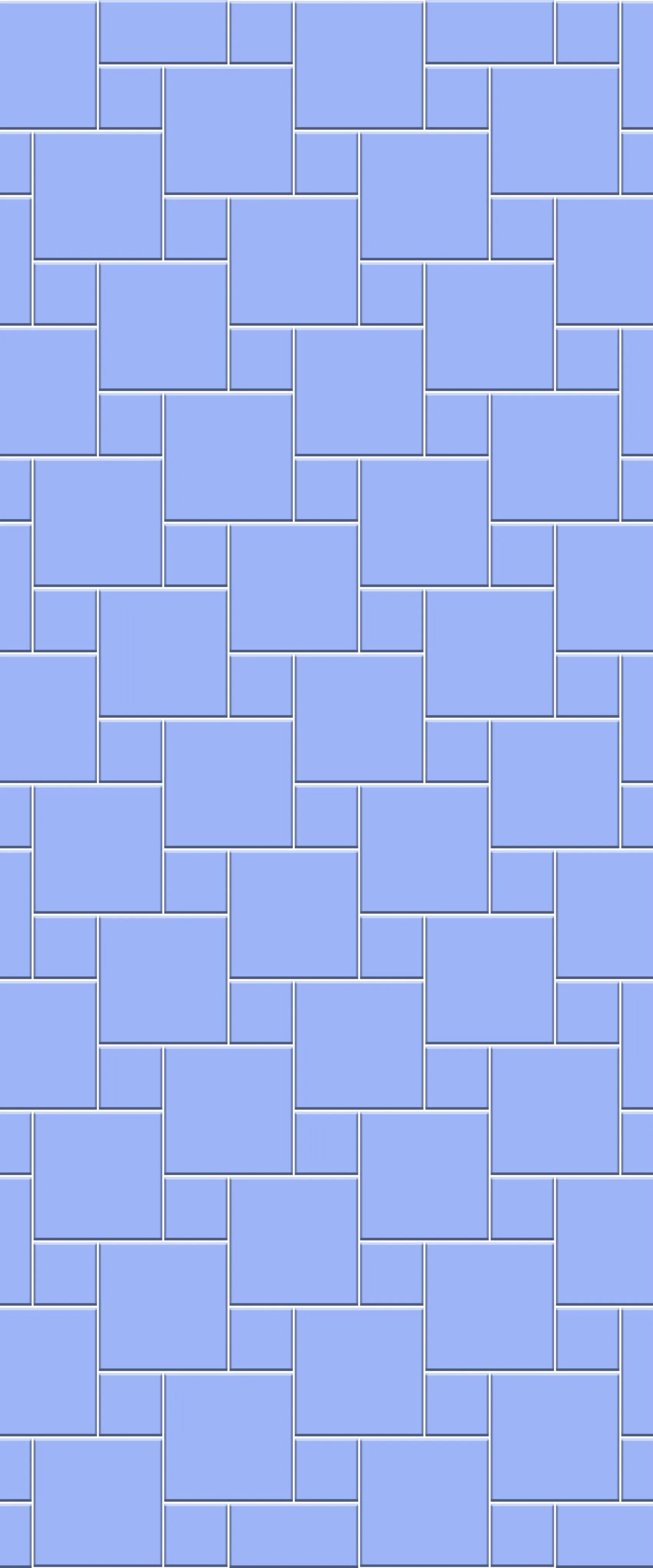 Blue Pin Wheel Tile Acrylic Shower Wall Panel 2440mm x 1220mm (3mm Thick)